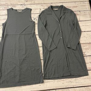 Carol Anderson California Womens Small Vintage Blue Maxi Dress Lot of 2 Set